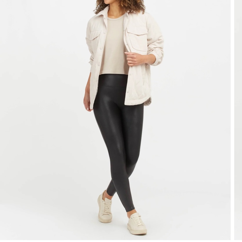 Spanx Faux Leather Leggings Pants